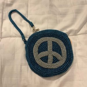 Peace sign wristlet